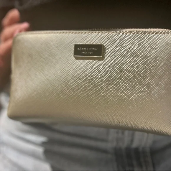 Kate Spade Gold Textured Clutch - Picture 10 of 12